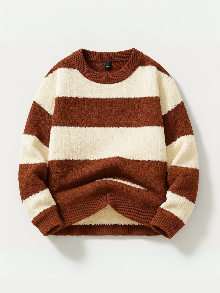 Jorren - Round Neck Striped Sweater