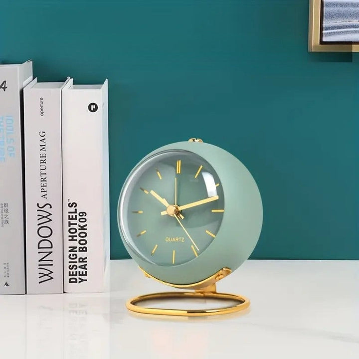 NordAura - Silent Nordic-Inspired Desk Clock For Home Decor