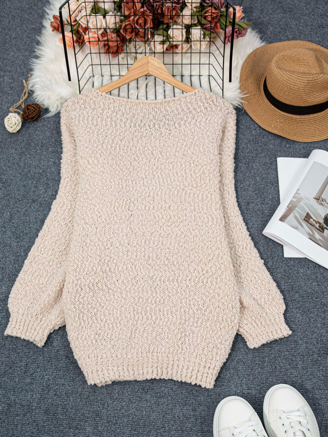 Jeannette - Round Neck Long Sleeve Sweater