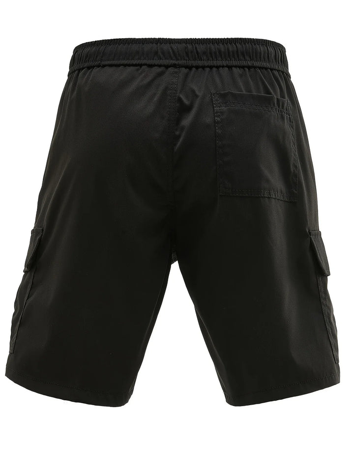 Lewand - Elegant Loose Fit Cargo Shorts With Side Pocket