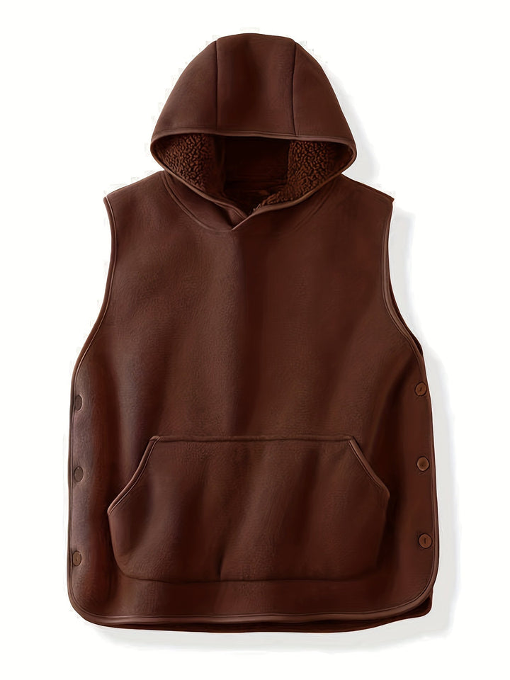 Niles - Polyester Sleeveless Hoodie for Winter