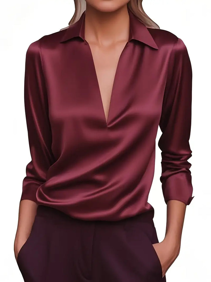 Nadene - Premium V-Neck Blouse
