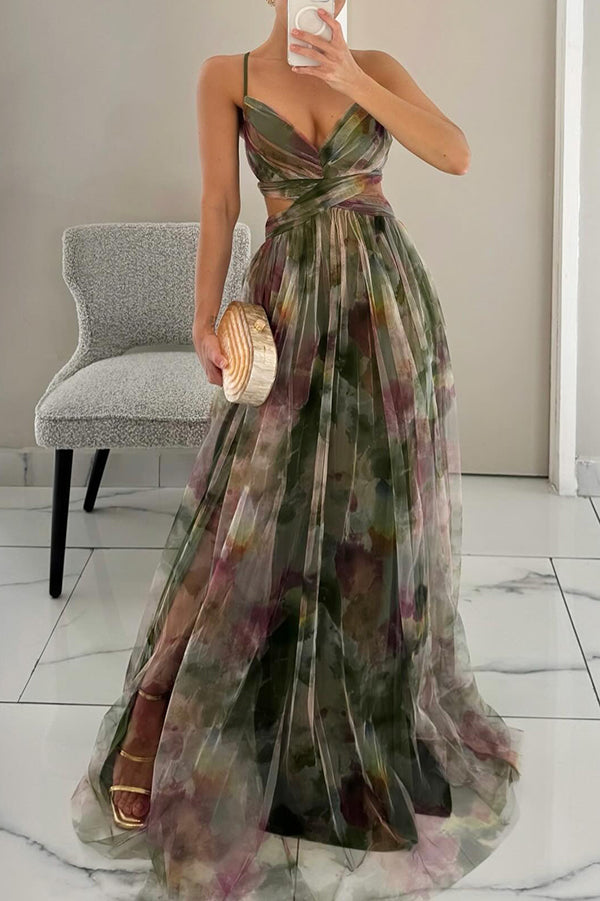 Qyn - Beautiful Maxi Dress with Floral Print