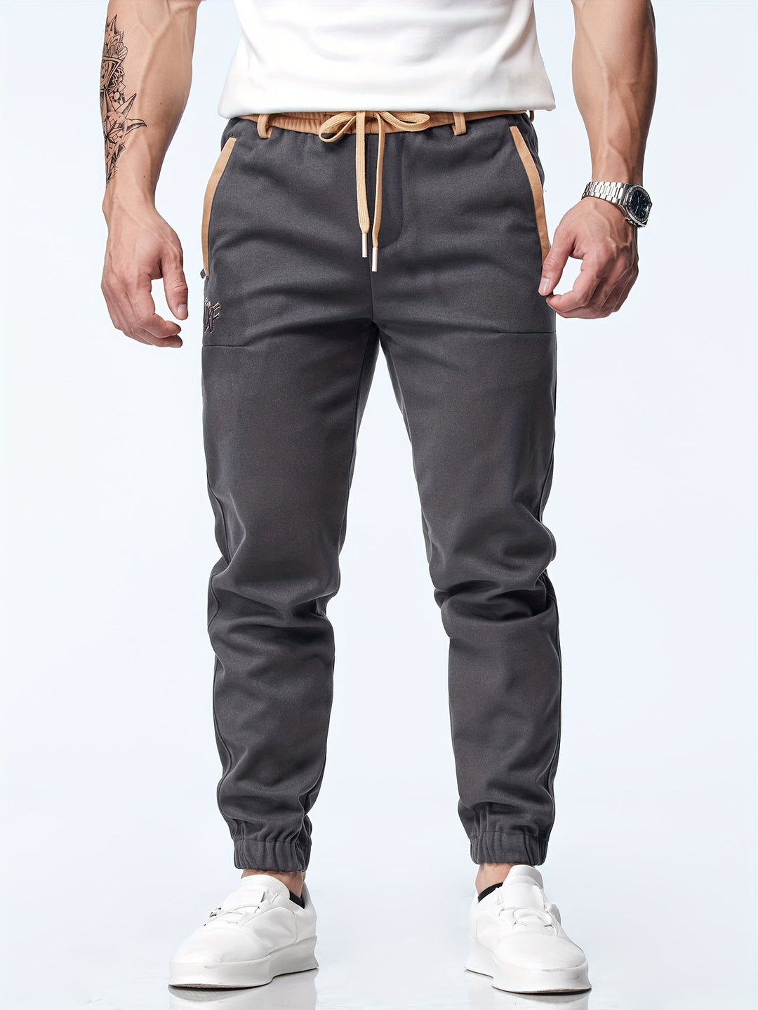Timothy - Casual Ankle Pants With Elastic Waist