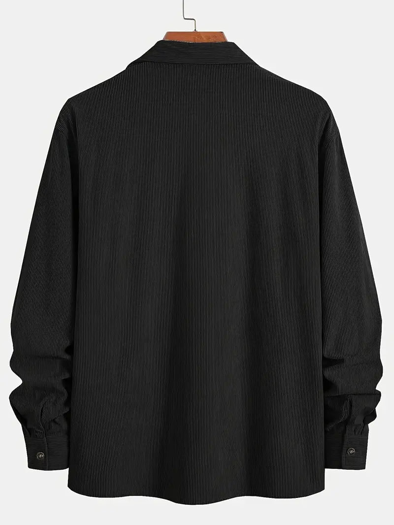 Rickey - Casual Corduroy Button-Up Shirt