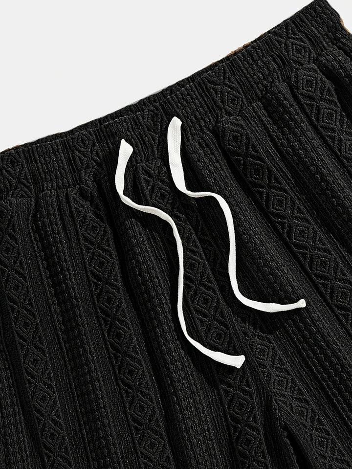 Andrew - Adjustable Drawstring Waist Shorts