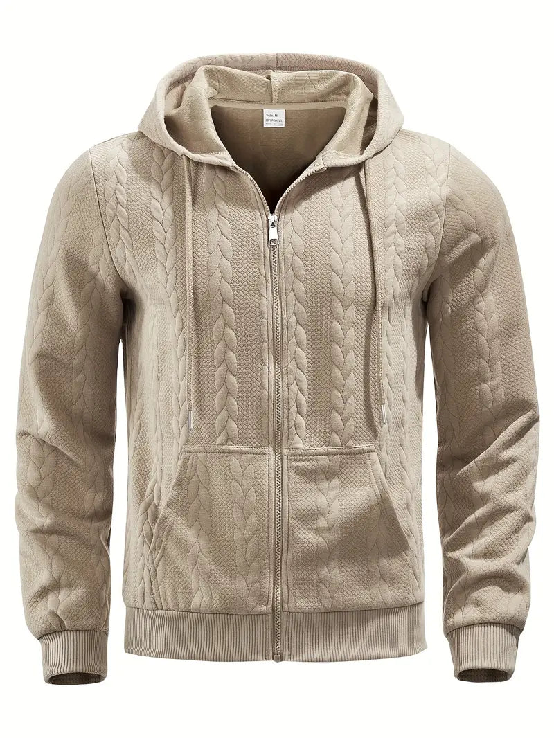 Philipp - Casual Zip Up Hoodie With Long Sleeve