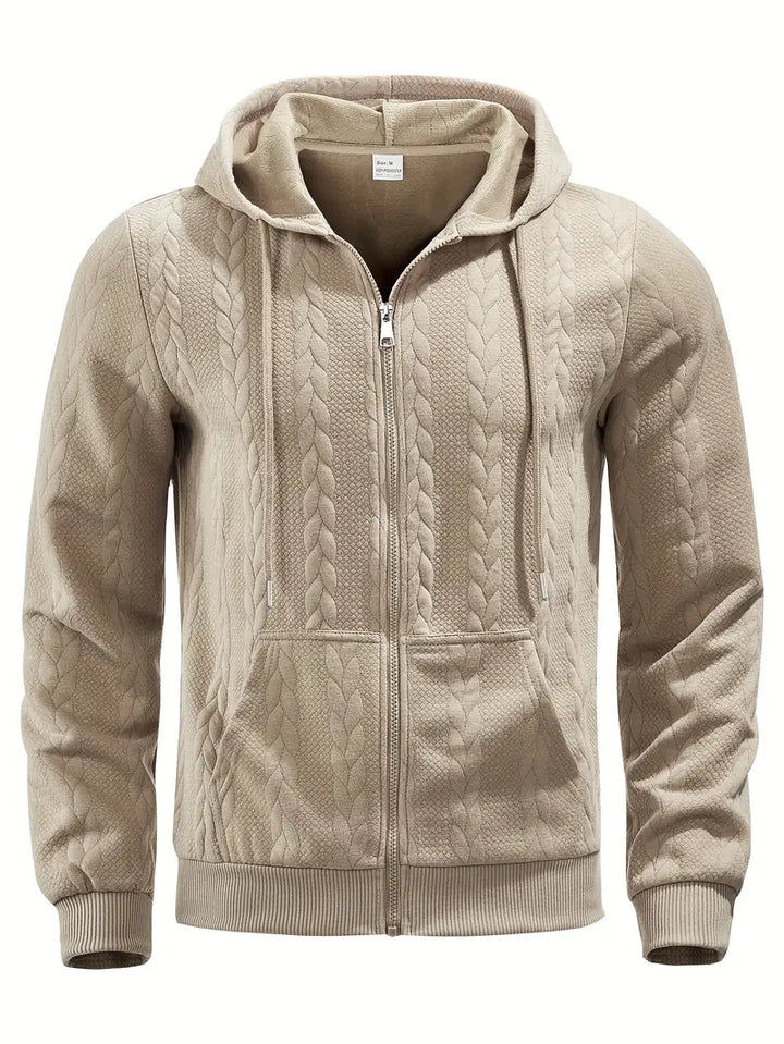 Philipp - Casual Zip Up Hoodie With Long Sleeve