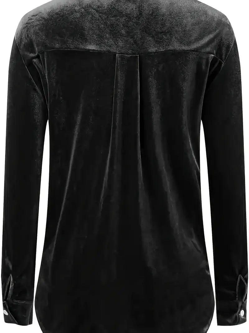 Geanie - Long Sleeve Shirt With Front Pockets