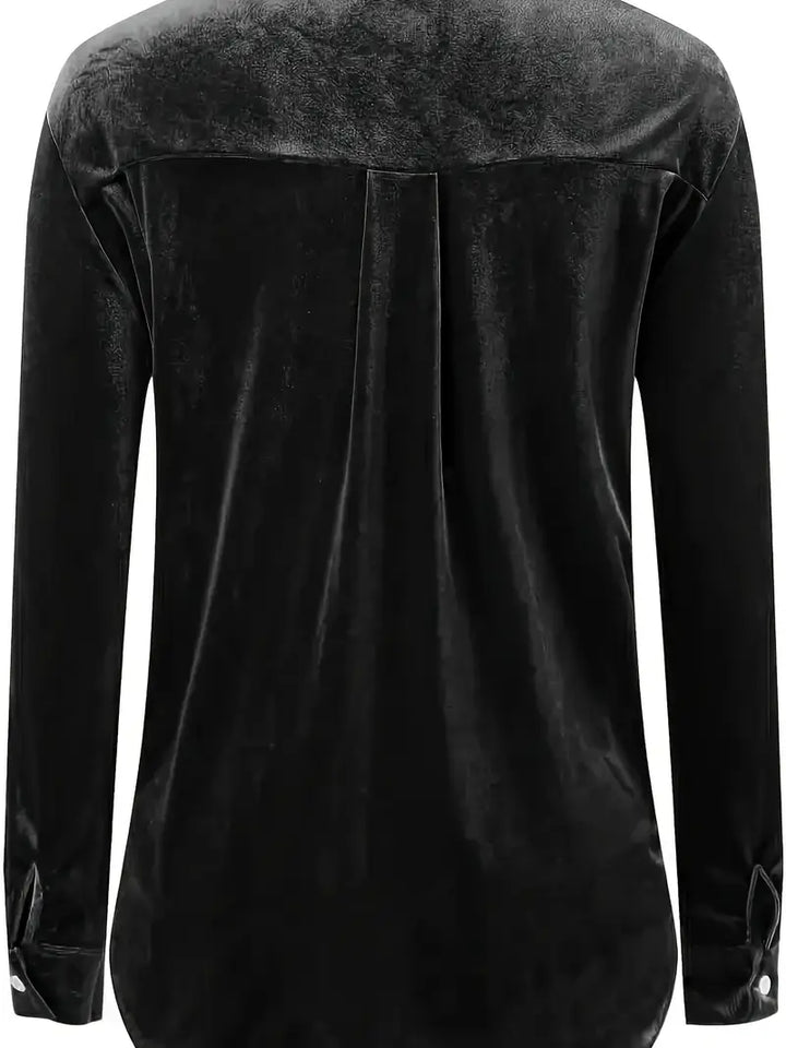 Geanie - Long Sleeve Shirt With Front Pockets