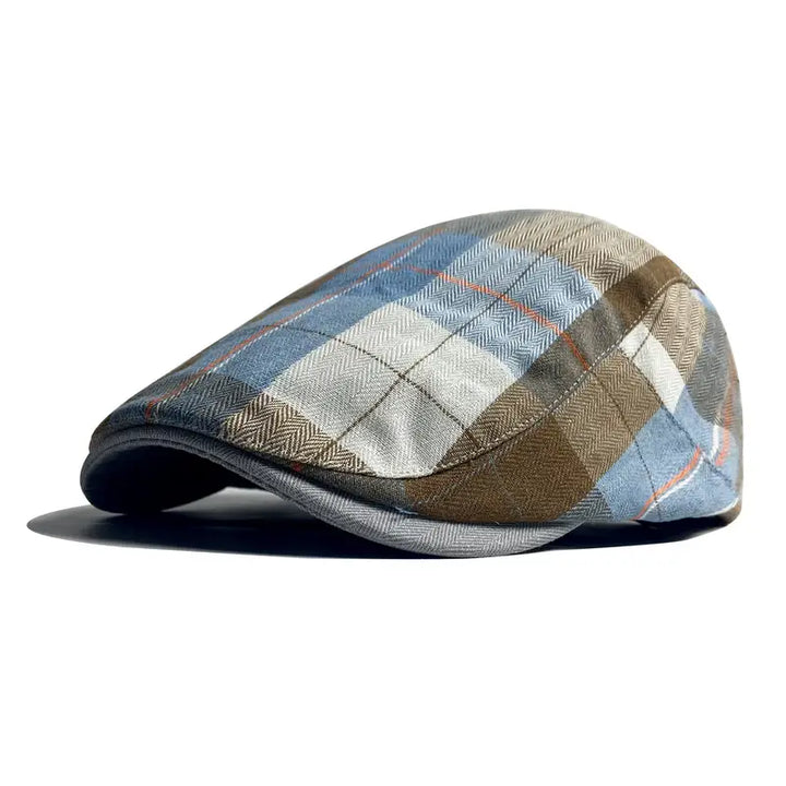 Velimir - Stylish Plaid Beret Cap