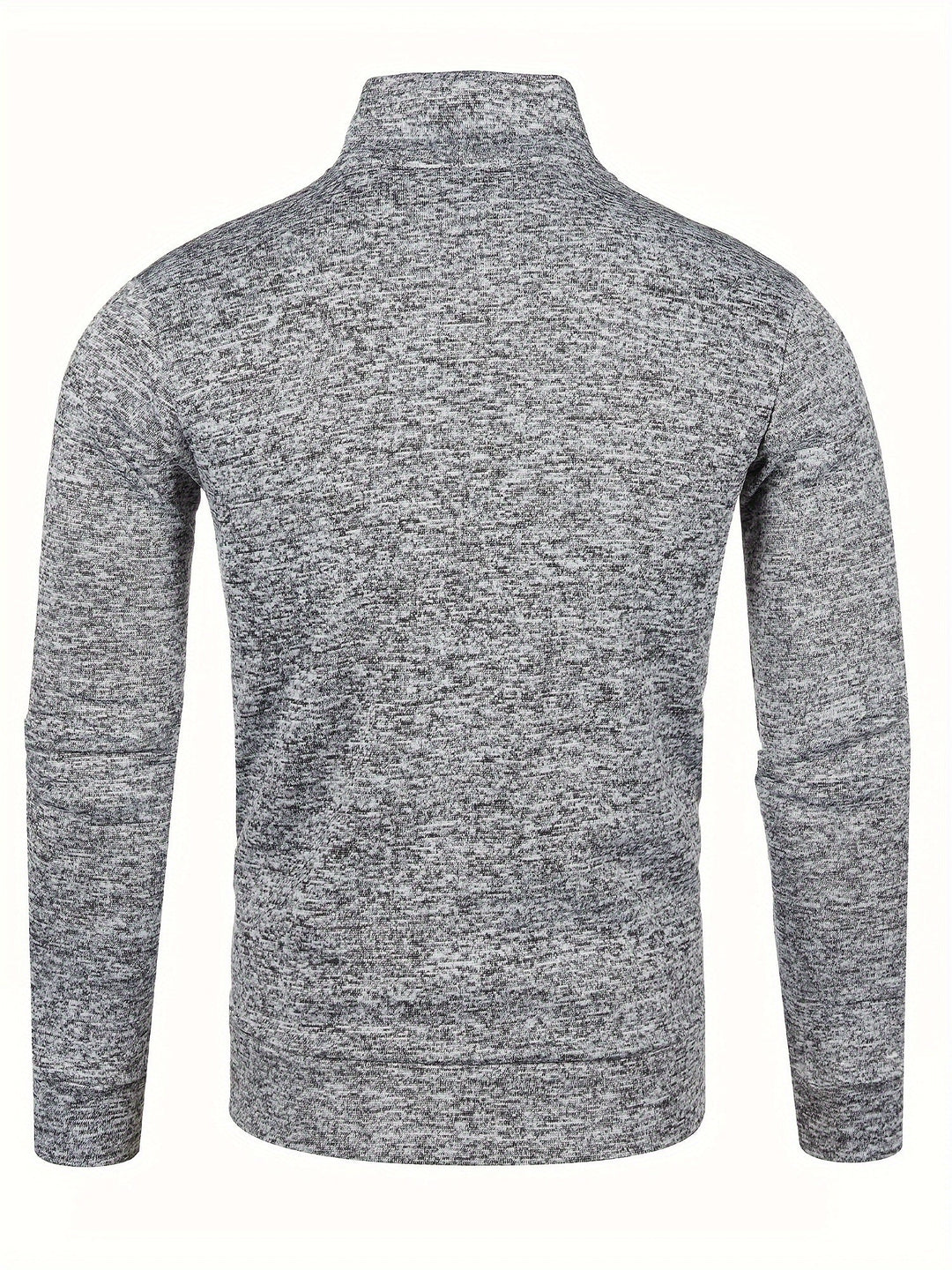 Grzegorz - Long Sleeve Knitted Jacket With Zip Up