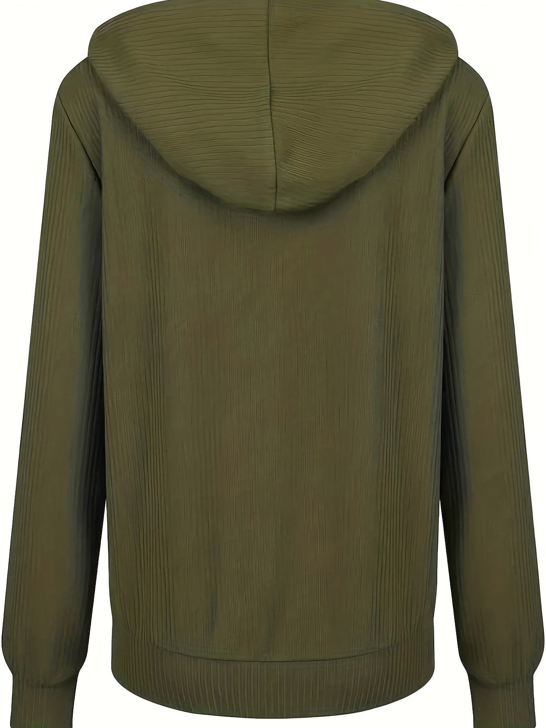 Moira - Long Sleeve Zip Up Drawstring Hoodies