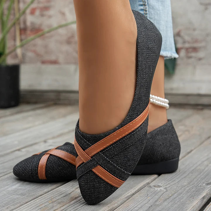 Shakina - Comfortable Cross Strap Shoes