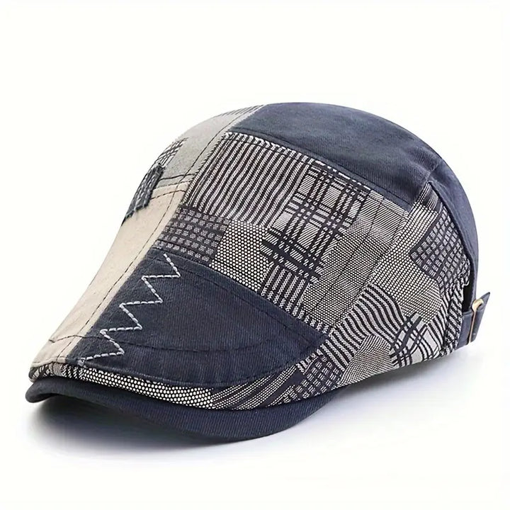 Lebron - Vintage Patchwork Newsboy Cap