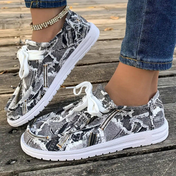 Ulanda - Non Slip Denim Print Sneaker