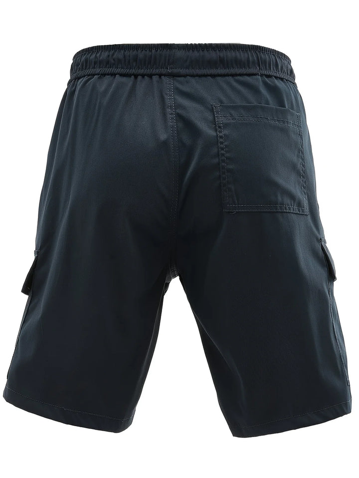 Lewand - Elegant Loose Fit Cargo Shorts With Side Pocket