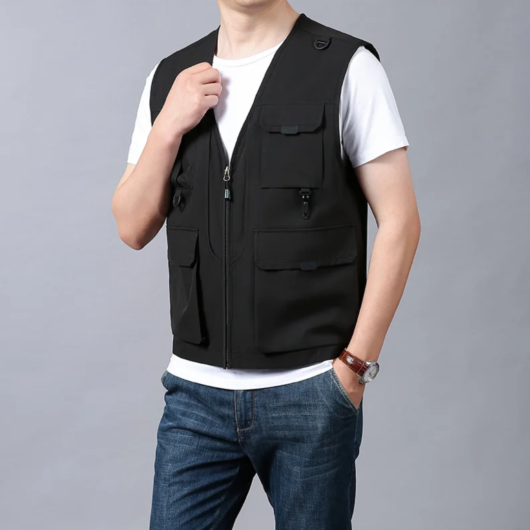 Mose - Breathable Multi Pocket Cargo Vest