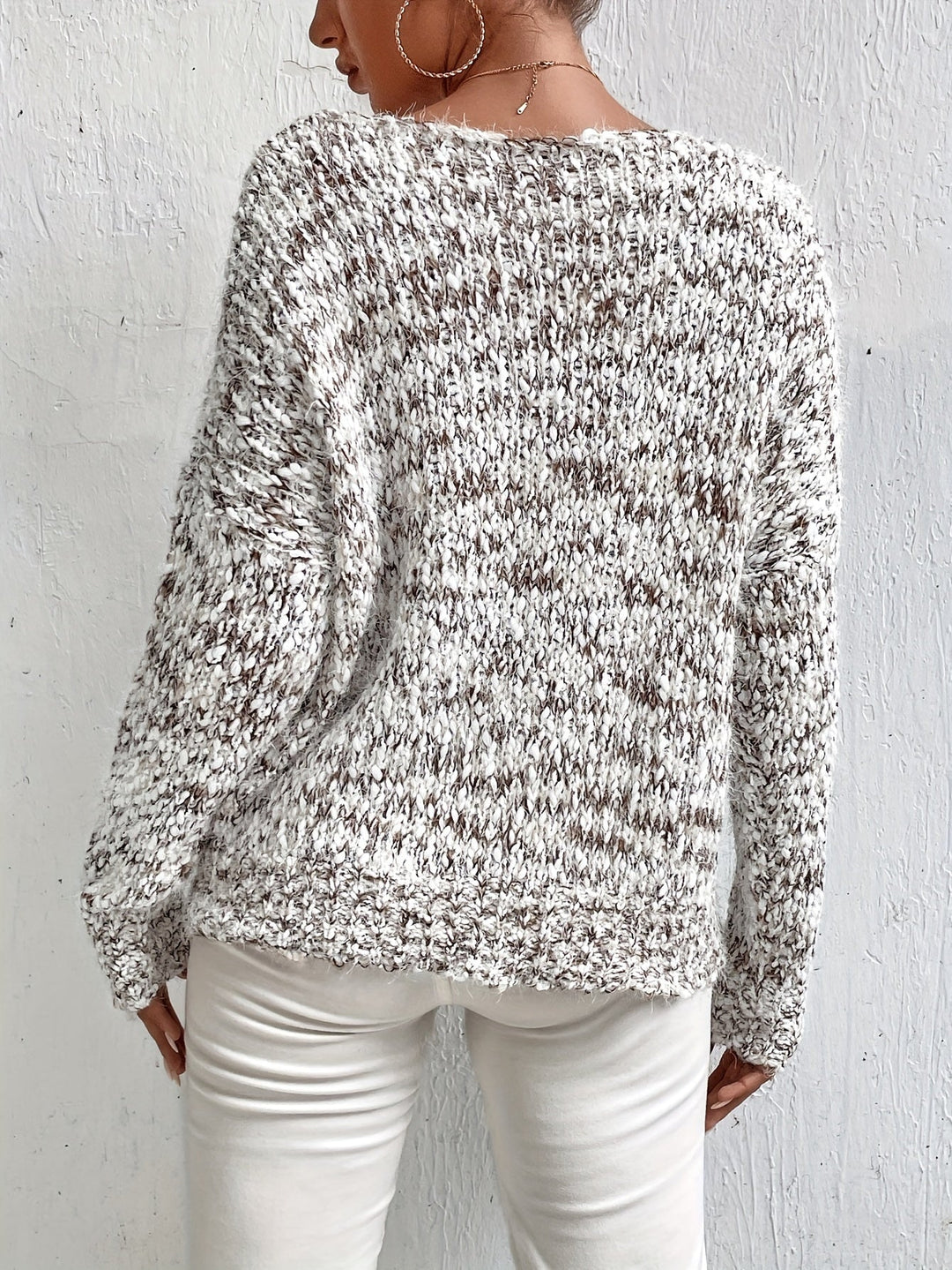 Chryselda - Casual Long Sleeve Knitted Sweater