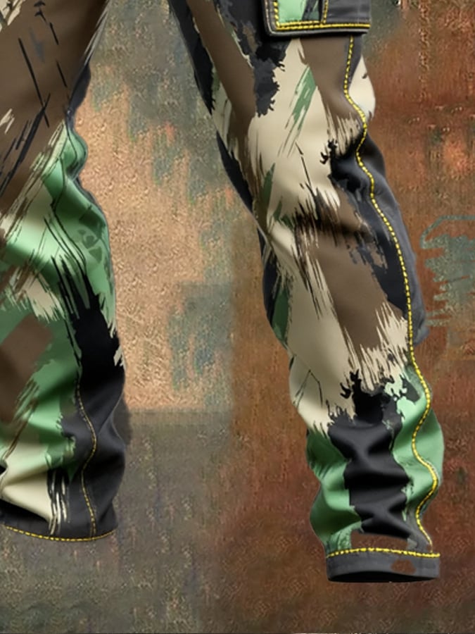 Sonny - Vintage Camouflage Multi-Pocket Pant