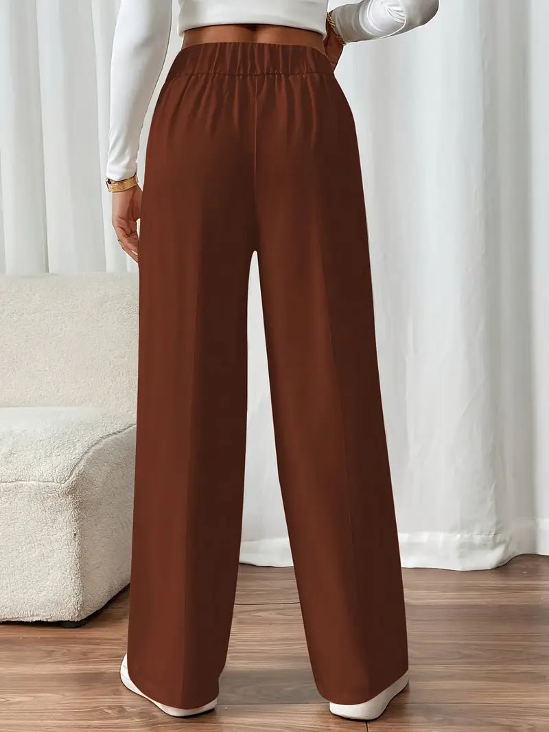 Orvella - Comfortable Wide Leg Pant With Pockets