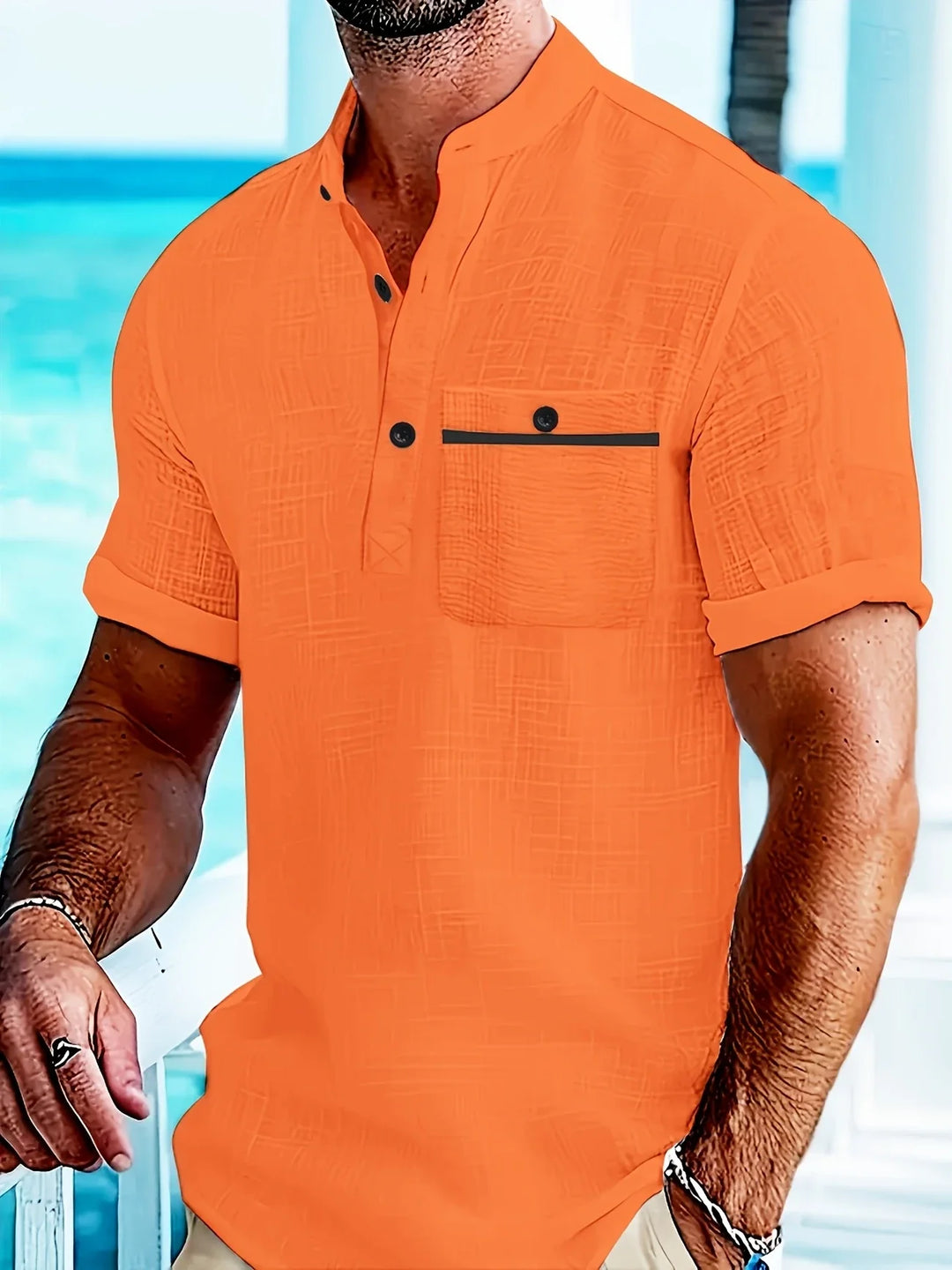 Putin - Breathable Short Sleeve Shirt With Pocket