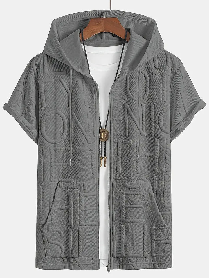 Henryk - Elegant Short Sleeve Hooded With Zipper