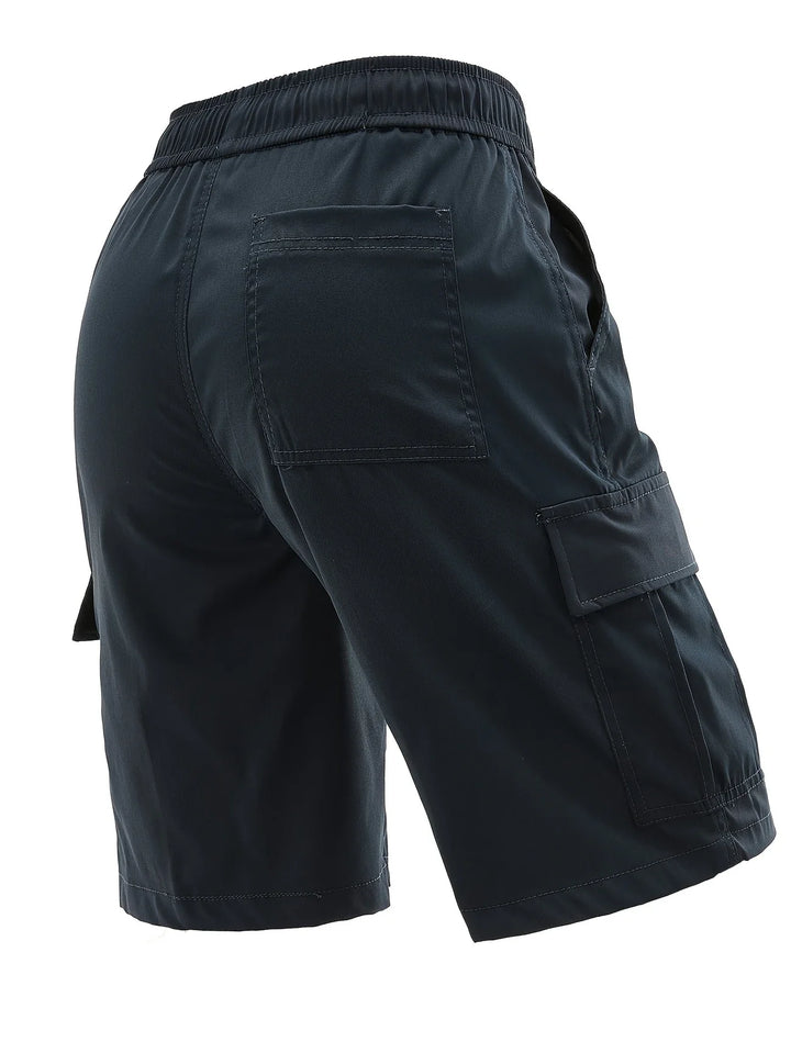 Lewand - Elegant Loose Fit Cargo Shorts With Side Pocket