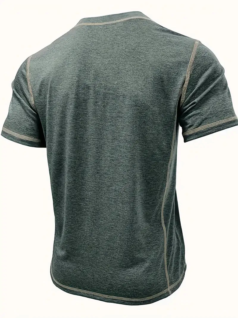 Orazio - Short Sleeve T Shirt With Button