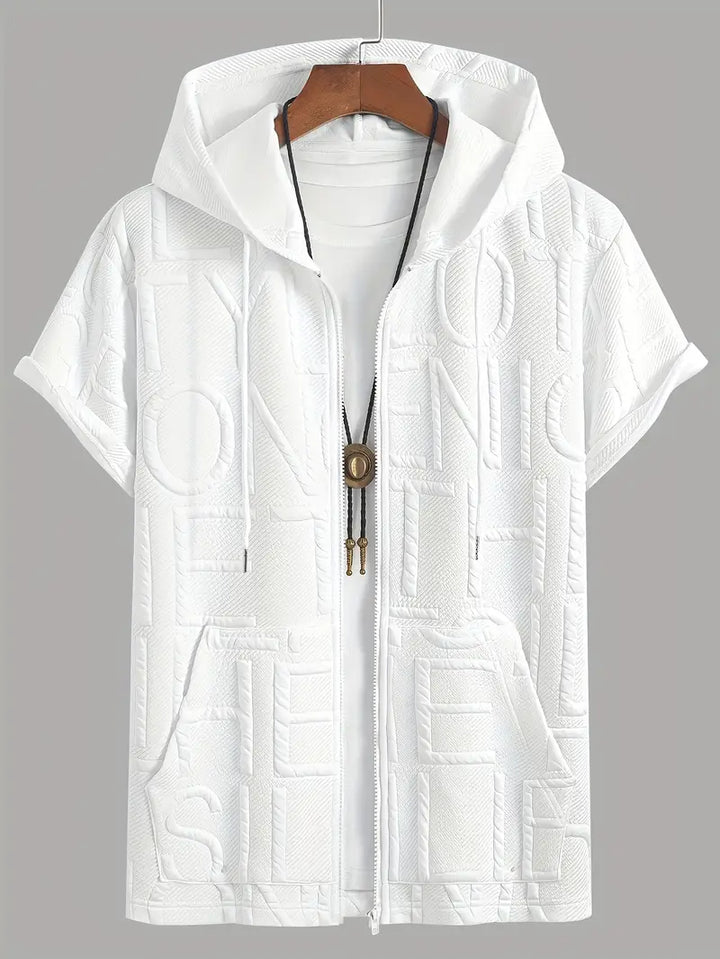 Henryk - Elegant Short Sleeve Hooded With Zipper