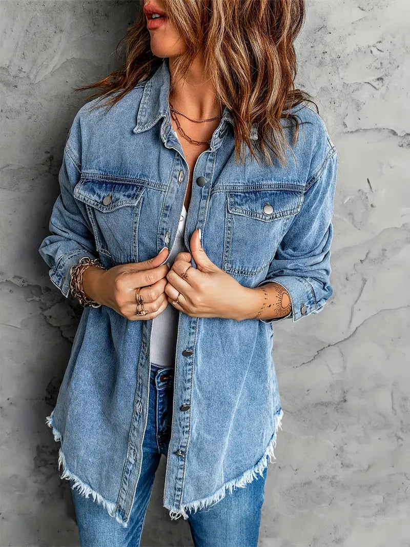 Malika - Long Sleeve Denim Jacket