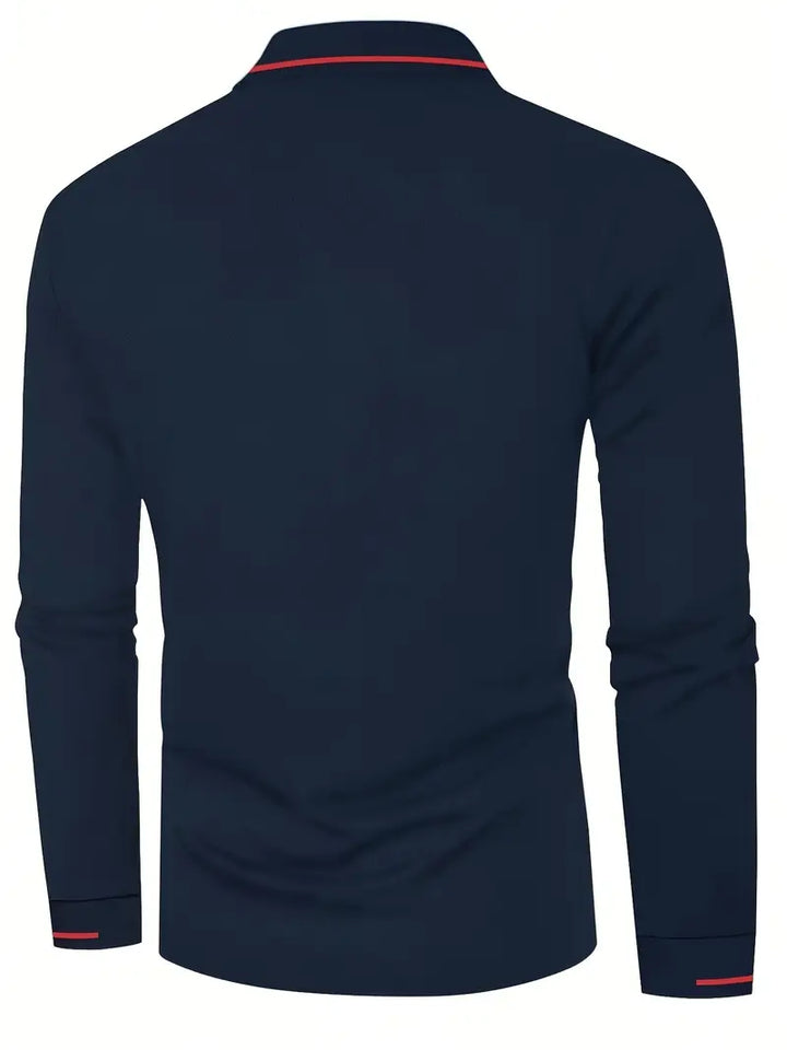 Karunaratne - Stylish Long Sleeve Polo Shirt