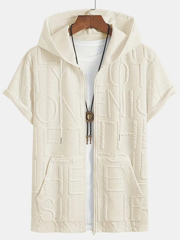 Henryk - Elegant Short Sleeve Hooded With Zipper