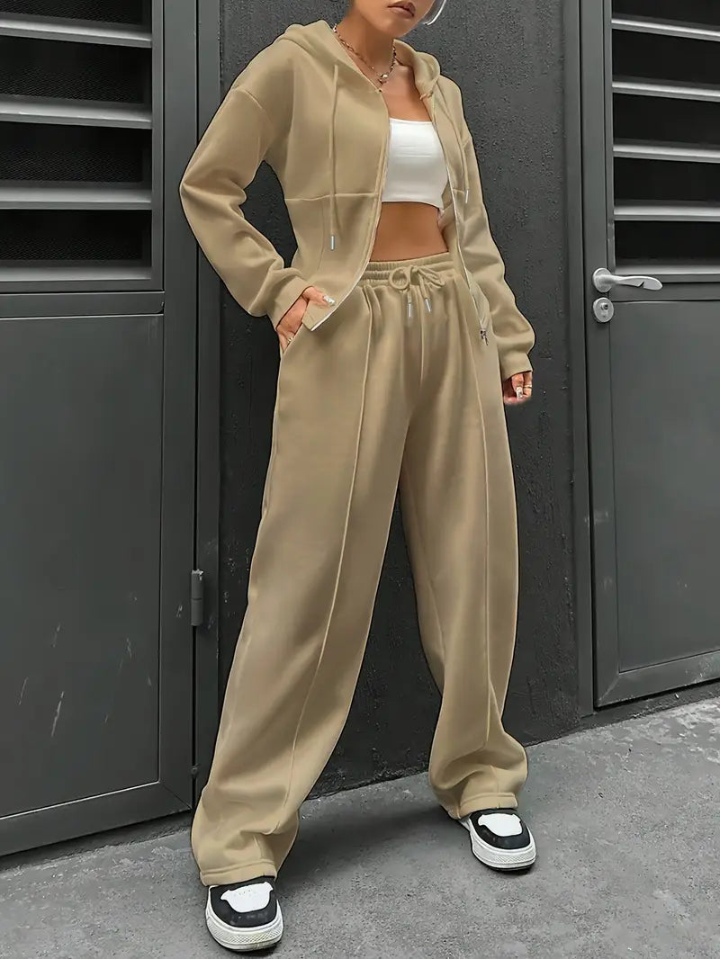 Nanci - Casual Long Sleeve Two Piece Set