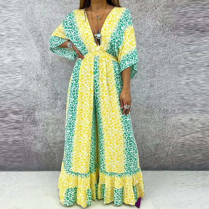 Anthea - Elegant V-neck and High Waist Jumpsuit