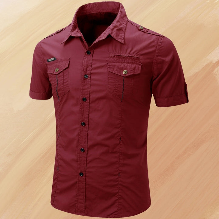 Ryder - Elegant Summer Short Sleeve Shirt With Pocket