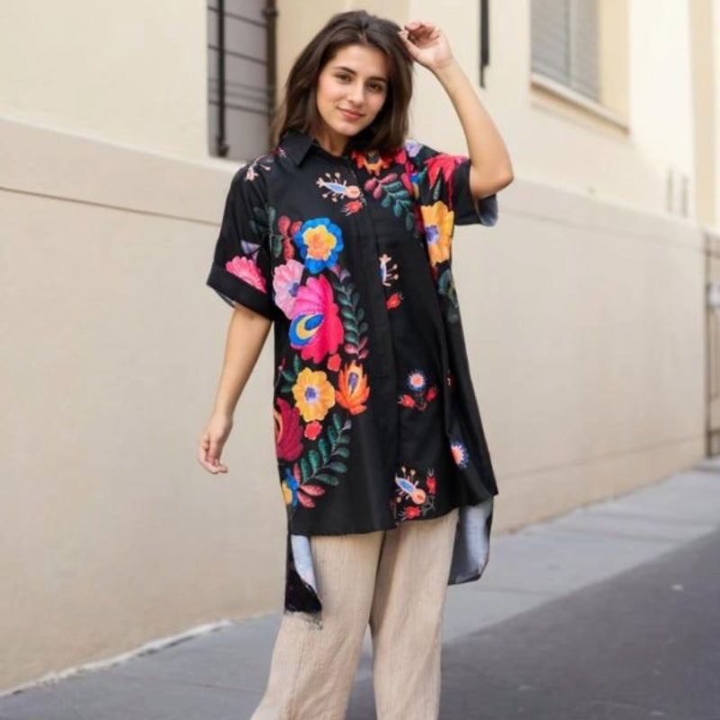 Rossella - Elegant Floral Printed Shirt