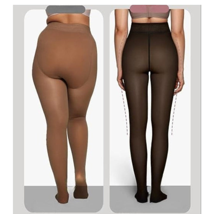 Valesia - Fleece Lined Translucent Tights