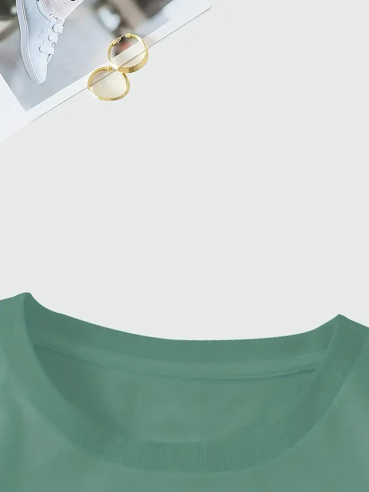 Aimilia - Elegant Short Sleeve T-Shirt With Floral Print