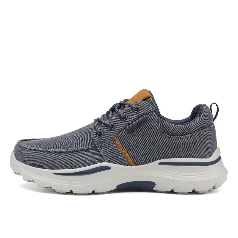 Keidean - Breathable Canvas Lace-Up Sneakers