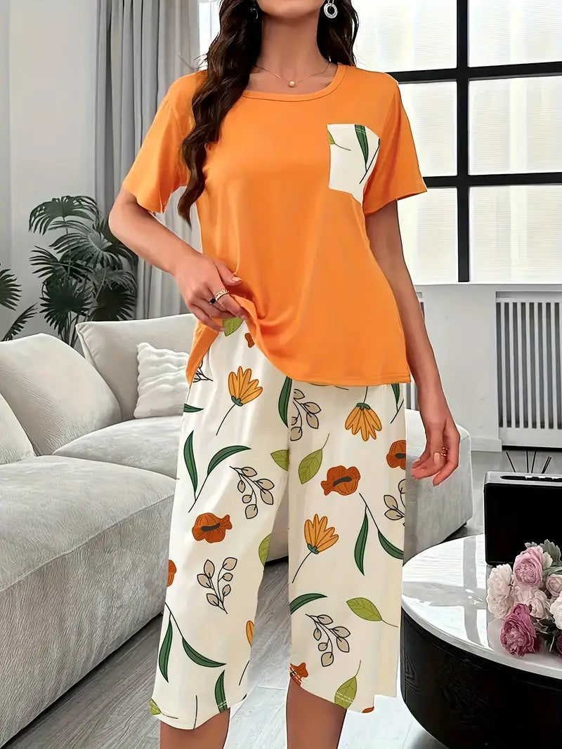 Kinsley - Comfortable Floral Print Loungewear Set
