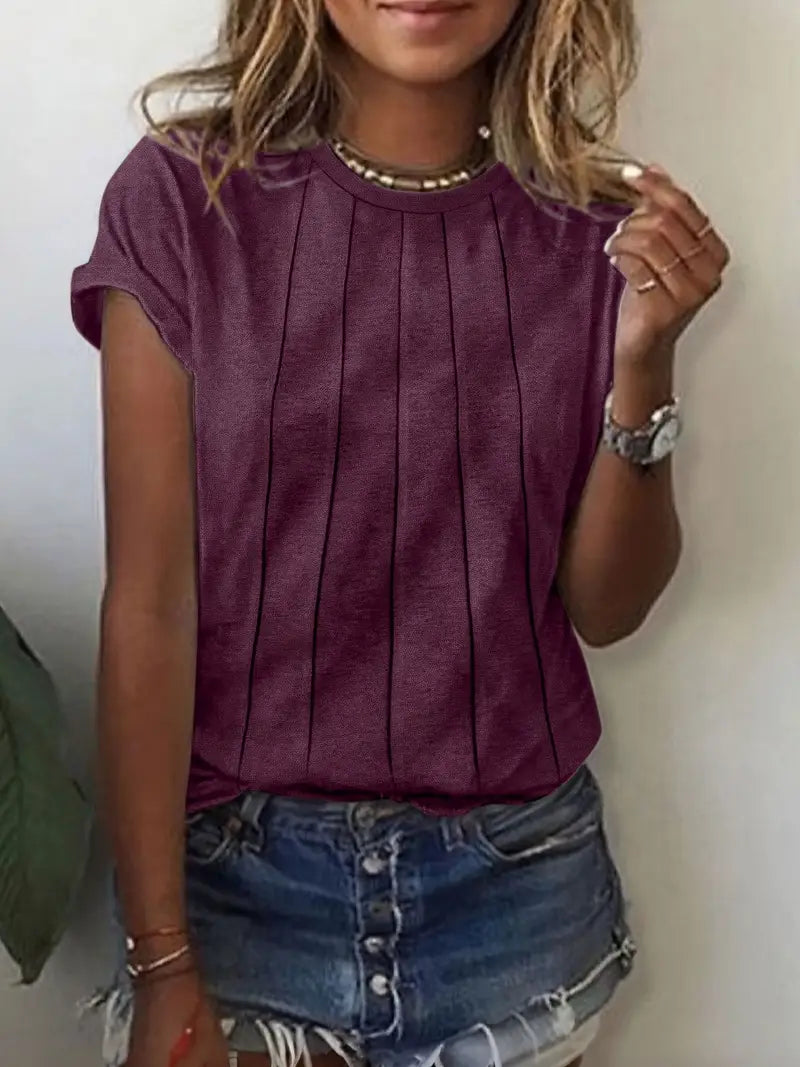 Vitaliya - Casual Short Sleeve T-Shirt