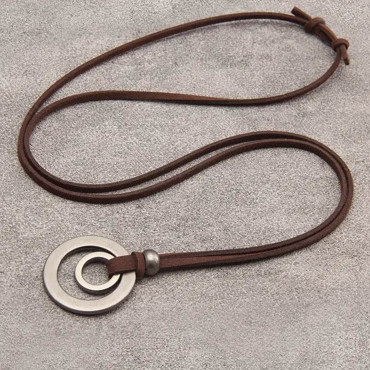 UnityRings - Double Circle Pendant Unisex Necklace