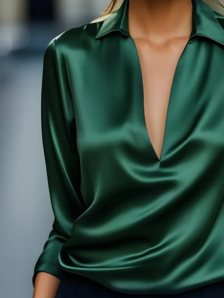 Nadene - Premium V-Neck Blouse