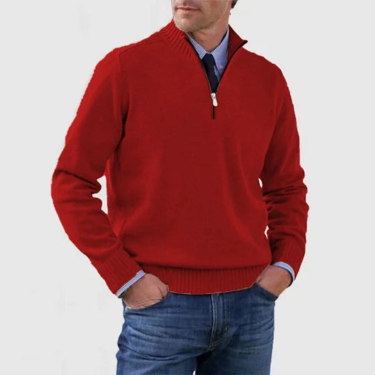Ben - Fashionable Warm Sweater With Half Zipper