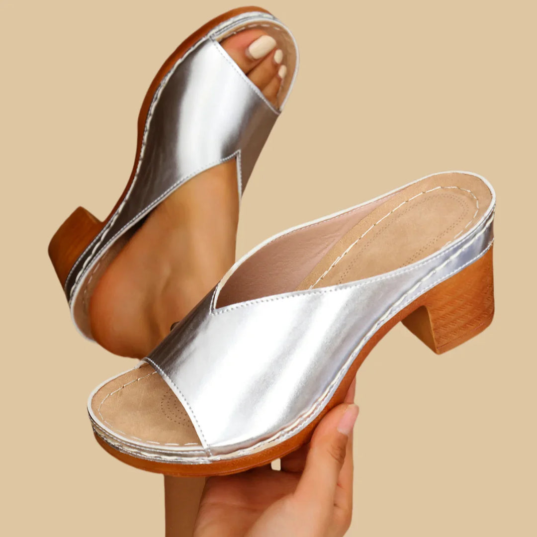 Sorina - Orthopedic Thick Heel Sandal