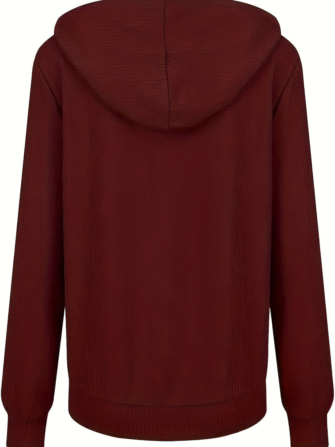 Moira - Long Sleeve Zip Up Drawstring Hoodies