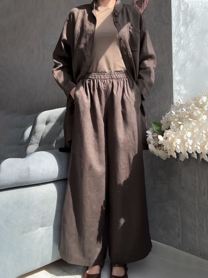 Darlene - Comfortable Two Piece Linen Set