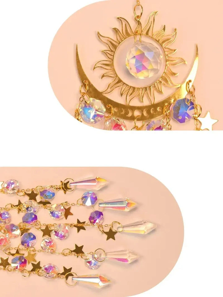 Glowcraft - Sun And Moon Pendant Crystal Light Ornaments