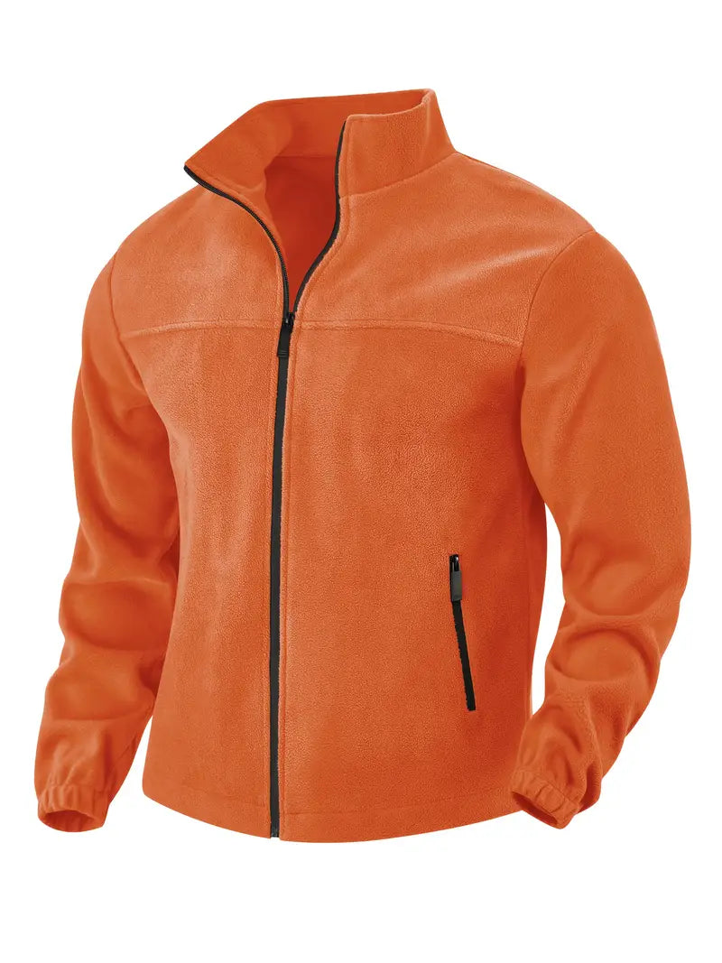 Barron - Casual Zip-Up Fleece Jacket With Pocket